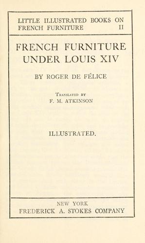 Cover for French furniture under Louis XIV