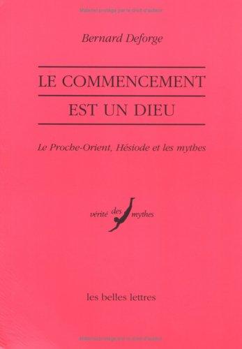 Cover for Le commencement est un dieu