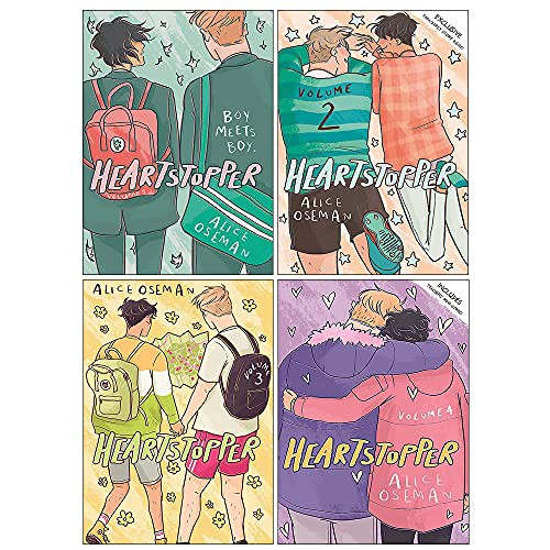 Cover for Heartstopper Series Volume 1-4 Books Set By Alice Oseman