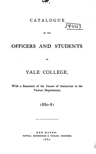 Cover for Catalogue