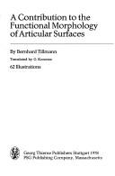 Cover for A contribution to the functional morphology of articular surfaces