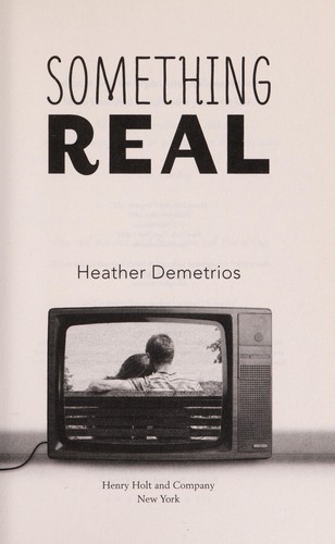 Cover for Something real