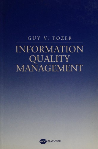 Cover for Information quality management