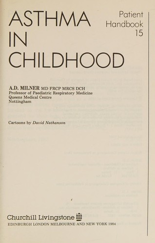 Cover for Asthma in childhood
