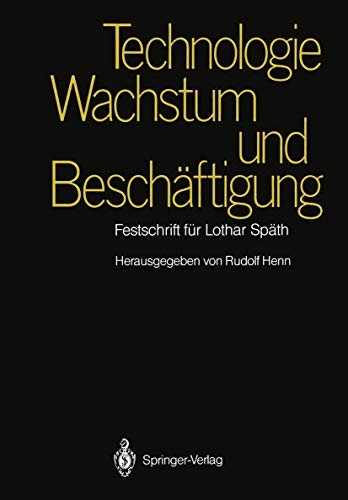 Cover for Technologie, Wachstum und Beschäftigung
