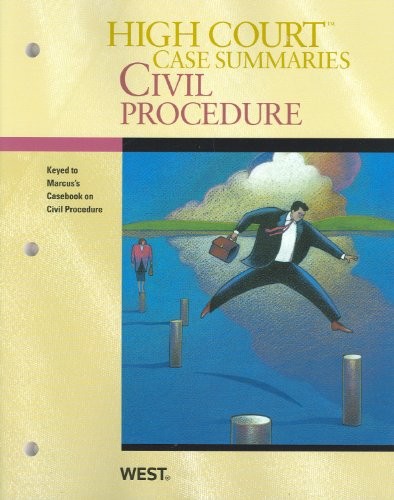 Cover for High Court Case Summaries on Civil Procedure, Keyed to Marcus