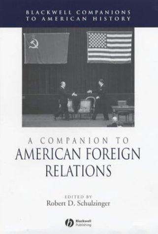 Cover for A companion to American foreign relations