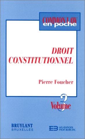 Cover for Constitutionnel Vol 3 Comm Law