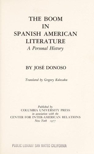 Cover for Donoso