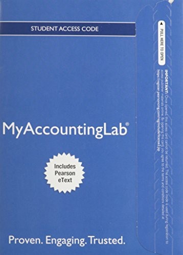 Cover for MyAccountingLab with Pearson eText -- Standalone Access Card -- for Managerial Accounting