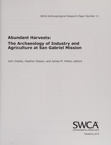 Cover for Abundant Harvests