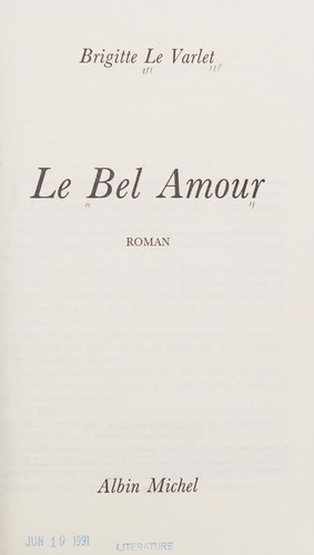 Cover for Le bel amour
