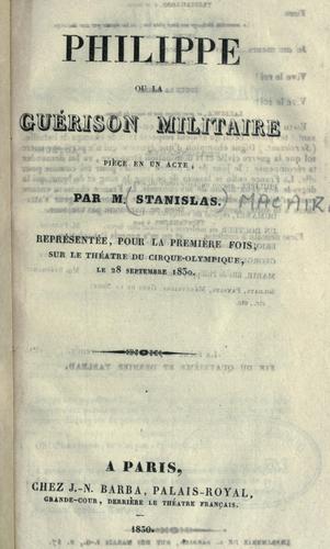 Cover for Philippe