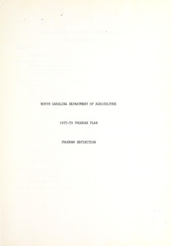 Cover for 1977-79 program plan