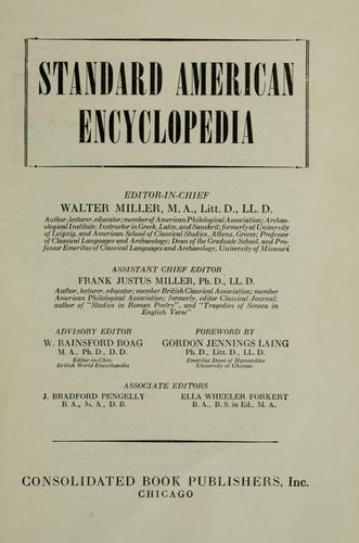 Cover for Standard American encyclopedia