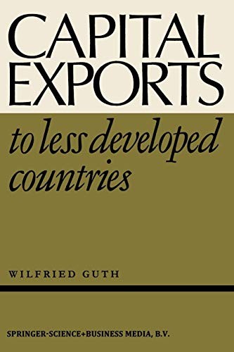 Cover for Capital Exports to Less Developed Countries