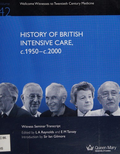 Cover for History of British Intensive Care, C.1950-C.2000