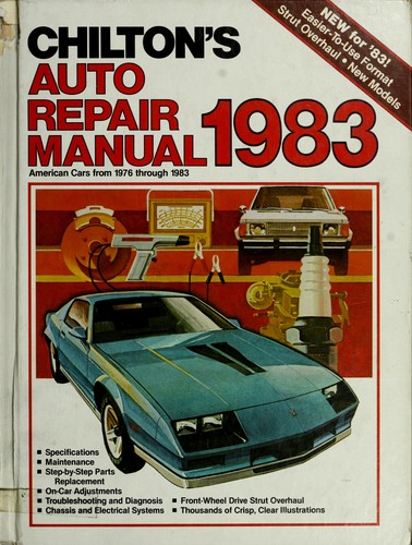 Cover for Chilton Car Repair Manual, 1983