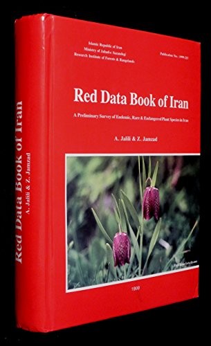 Cover for Red data book of Iran