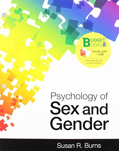 Cover for Loose-leaf Version for Psychology of Sex and Gender