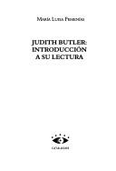 Cover for Judith Butler