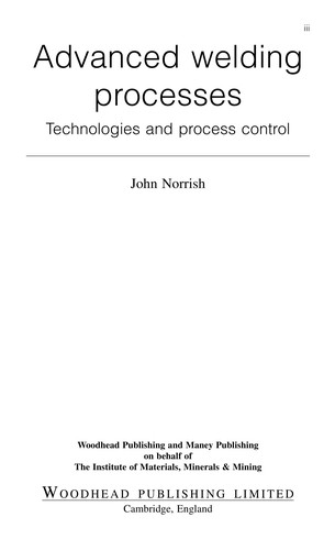 Cover for Advanced welding processes