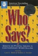 Cover for Who says?