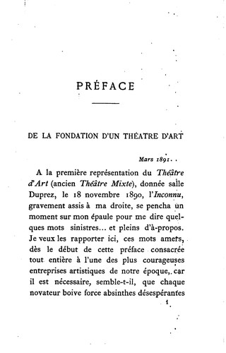 Cover for Théatre