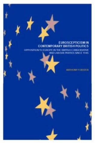 Cover for Euroscepticism in Contemporary British Politics