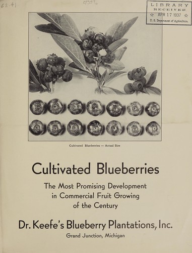 Cover for Cultivated blueberries