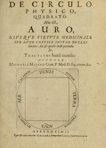Cover for De circulo physico, quadrato, hoc est, auro