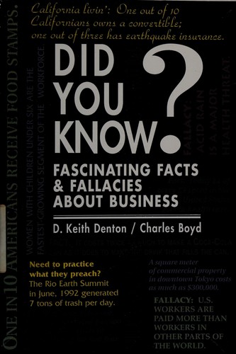 Cover for Did you know?