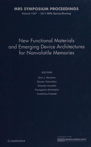 Cover for New functional materials and emerging device architectures for nonvolatile memories