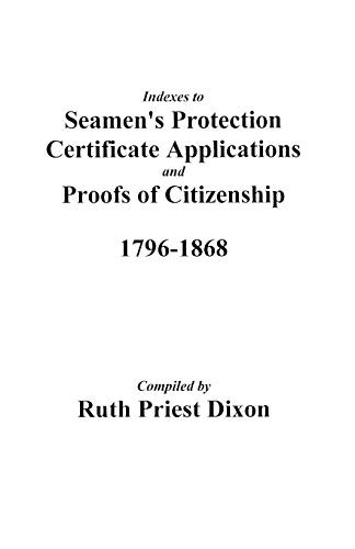 Cover for Index to Seamen's protection certificate applications, port of Philadelphia, 1796-1823 with supplement, 1796-1851 [i.e.] 1861
