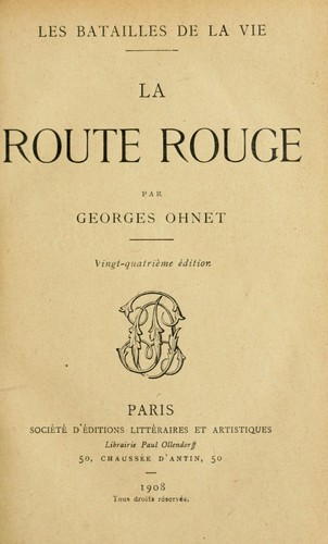 Cover for La route rouge