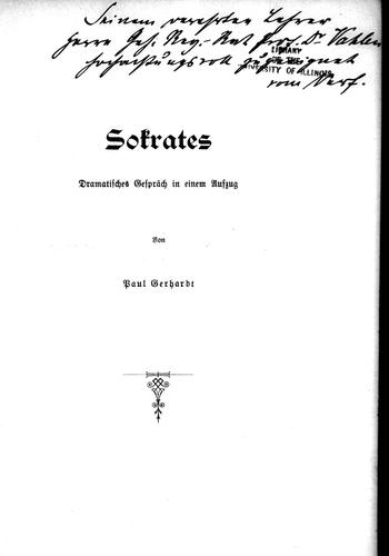 Cover for Sokrates