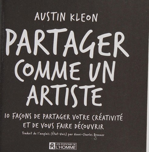 Cover for Partager comme un artiste