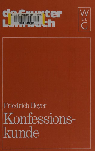 Cover for Konfessionskunde