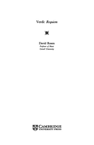 Cover for Verdi, Requiem
