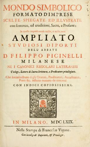 Cover for Mondo simbolico formato d'imprese scelte