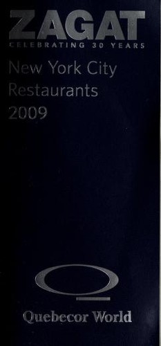 Cover for New York City Restaurants 2009