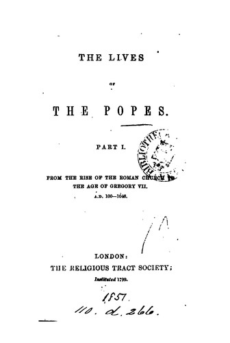 Cover for The lives of the popes