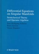Cover for Differential Equations on Singular Manifolds