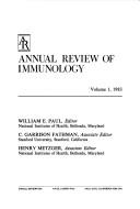 Cover for Annual Review of Immunology