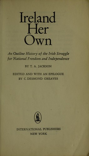 Cover for Ireland her own