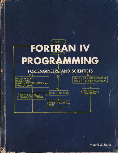 Cover for Fortran IV programming : for engineers and scientists