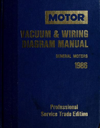 Cover for Motor 1986 General Motors vacuum & wiring diagram manual