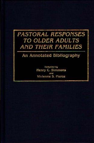 Cover for Pastoral responses to older adults and their families