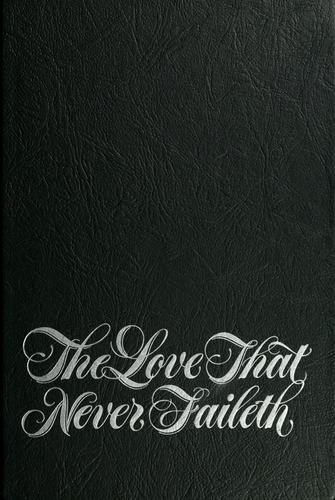 Cover for The love that never faileth
