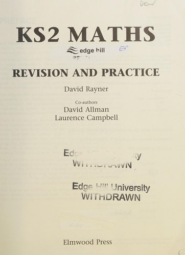 Cover for KS2 Maths